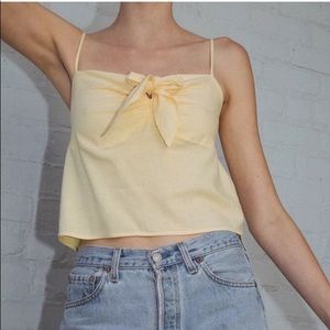 Brandy Melville yellow Sasha tank top